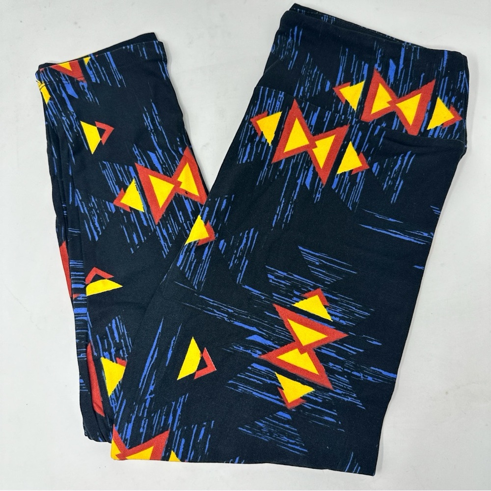 LuLaRoe Leggings Women’s One Size OS Abstract Print Multicolor NWT